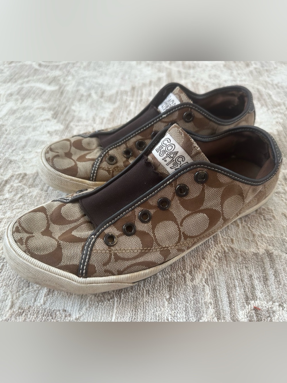 Coach Vintage Y2K Signature Bev Monogram Sneakers (Size 8.5)
